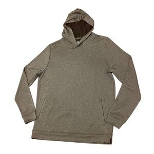Mens‎ Medium Graham Luxe Hoodie Gray Lightweight Hooded Shirt Performance Casual